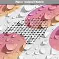 thumbnail image 5 of Modern Dog Crate Cover, Futuristic Memphis Style Abstract Geometric Circles of Dots Avant-garde, Easy to Use Pet Kennel Cover Small Dogs Puppies Kittens, 7 Sizes, Coral Pink and Grey, by Ambesonne, 5 of 6