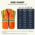 thumbnail image 2 of SKSAFETY High Visibility Safety Vest - Class 2 Reflective Construction Work Vest with Zipper, Hi Vis Safety Vests for Men, 2 of 5