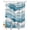 Sky Blue, variant on Split Shower Curtain for Transfer Bench, Blue Ombre Fabric Shower Curtains for Bathroom, Modern Geometric Moire Abstract Art Tub Sliding Transfer Bench Waterproof Bath Curtains 72"x72"