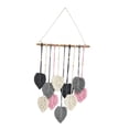 thumbnail image 3 of Tongina Macrame Wall Hanging Woven Tapestry Chic Decoration Handmade,Rope Background Leaf Tassels Wall Decor for Bedroom Dorm Wedding Grey, 3 of 8