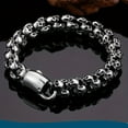 thumbnail image 2 of Retro titanium steel skull bracelet, men's fashionable stainless steel bracelet, 20.5厘米 8.0英寸, 2 of 10