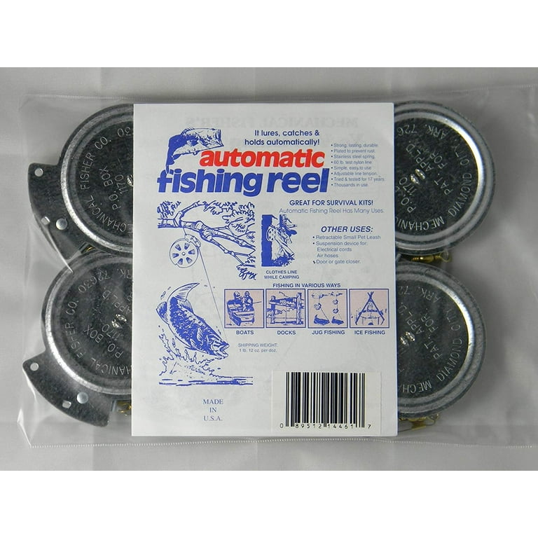 3 Count - Mechanical Fisher's Yo Yo Fishing Reels
