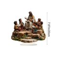 thumbnail image 3 of 2D Acrylic Jesus Teaching Scene with Open Bible and Youth Figurine for Christian Religious Tabletop Decor indoor Spiritual Home Accent 8 inch, 3 of 6