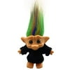 Lucky Troll Dolls,Cute Vintage Troll Dolls Chromatic Adorable for Collections, School Project, Arts and Crafts, Party Favors - 7.5" Tall(Include The Length of Hair) with Wool Clothes. (Black