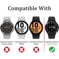 thumbnail image 2 of 2-Pack for Samsung Galaxy Watch 4 Classic 46mm Tempered Glass Screen Protector for Galaxy Watch 4 Classic 46mm Smartwatch [2.5D 9H Hardness] [Anti-Scratch], 2 of 5
