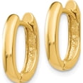 thumbnail image 2 of 10K Yellow Gold Oval Hinged Hoop Earrings (Width 3) (Length 7) - Jbsp, 2 of 5