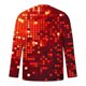 thumbnail image 5 of Ceisia Men's Gold Starburst Print T-Shirt | Slim Long-Sleeve Crewneck Festive Casual Top Gift, 5 of 5