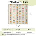 thumbnail image 2 of Pioneer Flower Floral Print Pattern Square Fitted Tablecloth with Elastic Edge,Square Table Cover,Washable Elastic Table Cover for Home Kitchen Party Decor 34"x34", 2 of 6