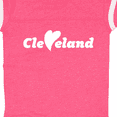 thumbnail image 4 of Inktastic Cleveland Heart Solid White Boys or Girls Baby Bodysuit, 4 of 5