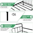 thumbnail image 4 of Black Daybed with Trundle Bed Twin Size, SEGMART Metal Trundle Bed Frame Twin Daybed Frame, Space-Saving Twin Daybed with Metal Slat Support, Daybed for Bedroom Guest Room, No Box Spring Needed, 4 of 10