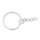 thumbnail image 4 of 50pcs de Llavero Aleación Plateada con Cadenas Artesanía 25mm perfecl Principales anillo, 4 of 5