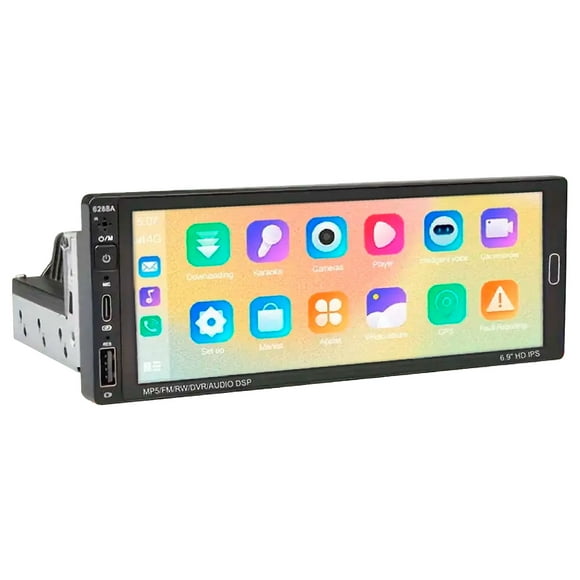 AUTOESTEREO VAK 3558 1 DIN 6.8' ANDROID CARPLAY CÁMARA GPS