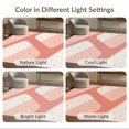 thumbnail image 7 of ODIKA 9'x12' Coral Cream Abstract Wavy Stripes Dotted Washable Area Rug Modern Geometric Flowing Bands with Scattered for Dining Room, Basement, Large Office, Non-Slip Chair-Friendly, 7 of 7