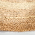 thumbnail image 3 of SAFAVIEH Natural Fiber Konnor Striped Area Rug, Natural/Yellow, 4' x 4' Round, 3 of 7
