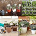 thumbnail image 3 of 50 etiquetas para plantas duraderas, etiquetas para plantas de madera en forma de T, etiquetas para jardín impermeables (6 x 10 cm), 3 of 3