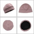 thumbnail image 7 of Women Retro Houndstooth Beret Hat Newsboy Caps Fashion Winter Knitted Wool French Style Painter Hats, 7 of 7