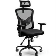 High Back Office Chair,Mesh Ergonomic Swivel Desk Chair Computer Chair with Lumbar Support for Home Office, Black