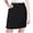 Black, variant on Women's Mini Lace Skirt with Removable Layer â Elastic Waist Half-Length Underskirt for Layering & Shirt Extender