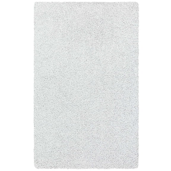 Mainstays Traditional Solid Silver Youth Shag Indoor Area Rug, 3' x 4'8"