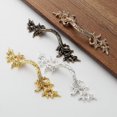 thumbnail image 2 of 64mm Nordic Zinc Alloy Vintage Bronze Flower Drawer Pulls Silver White Cabinet Wardrobe Knobs Door Pullers Furniture Handle (Shiny Gold), 2 of 7