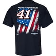 thumbnail image 3 of Men's Stewart-Haas Racing Team Collection Navy Ryan Preece Exclusive Tonal Flag T-Shirt, 3 of 3