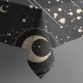 thumbnail image 5 of Black Gothic Sun Planet Pattern Square Tablecloth,Waterproof Square Table Cover,Wipeable Spillproof Washable Table Cover for Home Kitchen Party Decor 52"x52"(132x132cm), 5 of 6