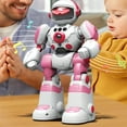 thumbnail image 4 of RC Gesture Sensing Robot Toy - Programmable Dancing Rereading Smart Robot, Remote Control Toy for 3-12 Year Olds, Xmas Birthday Gift (Pink), 4 of 9