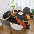 thumbnail image 2 of Yayeee Tablecloths 54" x 72" Rectangle Wrinkle Resistant Party Table Cover, Black Fish Pattern, 2 of 8