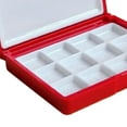 thumbnail image 6 of GUOOL Empty Watercolor Palette Box Paint Pallet Practical Portable Art Supplies Red Paint Palette Box for Artists Painters Students A 12grids, 6 of 7