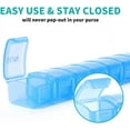 2 packs small weekly pill organizer pocket daily pill case pill box for