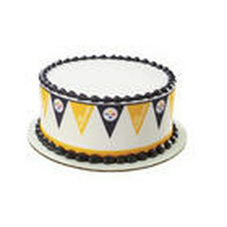 Nfl Steelers Pennant Edible Photo Cake Border Decoration Walmart Com