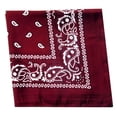 thumbnail image 1 of Toystoory Pañuelo cuadrado para exteriores de 55cm x 55cm, diadema negra y roja de Cachemira estampada para mujeres/hombres/niños/niñas Almacenamiento y organización del hogar vino rojo Toystoory HA5742-04, 1 of 6