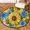 Multicolour 4, variant on CURLYOOT Round Rug 3ft Summer Sunflower Style Area Rug, Washable Circle Mat Non Slip Floor Carpet Mat, Soft Indoor Rugs for Entryway Living Room Dining Room Bedroom