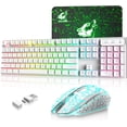 thumbnail image 3 of T3 Wireless Gaming Keyboard&Mouse Combo Rainbow Backlit Anti-ghosting with 4000mAh Mouse Pad for Mac, 3 of 12