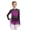 Purple, variant on Girls Figure Skating Dress Gradient Color Long Sleeve Dance Leotard Competition Dacnewear Purple 6