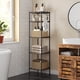 thumbnail image 3 of Estantería de baño SONGMICS de 5 niveles con 5 revestimientos de polipropileno para estantes, color negro, 3 of 9
