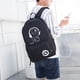 thumbnail image 3 of Bolsa Mochila luminosa con carga USB para hombre a la moda para bolígrafos escolares de muy buen gusto regalo (negro) JShteea Para Estrenar, 3 of 9