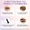 thumbnail image 4 of Easy Peel-Off Eyebrow Gel Makeup, Waterproof,Smudge-Proof and Easy Peel-Off Tint Gel, Natural Simulation Makeup, 3.52 OZ - Dark Brown, 4 of 11