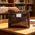 thumbnail image 6 of 1pc Plastic Expanding File Folder,File Organizer with Snap Closure,No Dividers,Large Capacity,Document Organizer for Bills and Taxes,Letter/A4 Size for Office,Home Supplies(Black4 33x25cm), 6 of 9