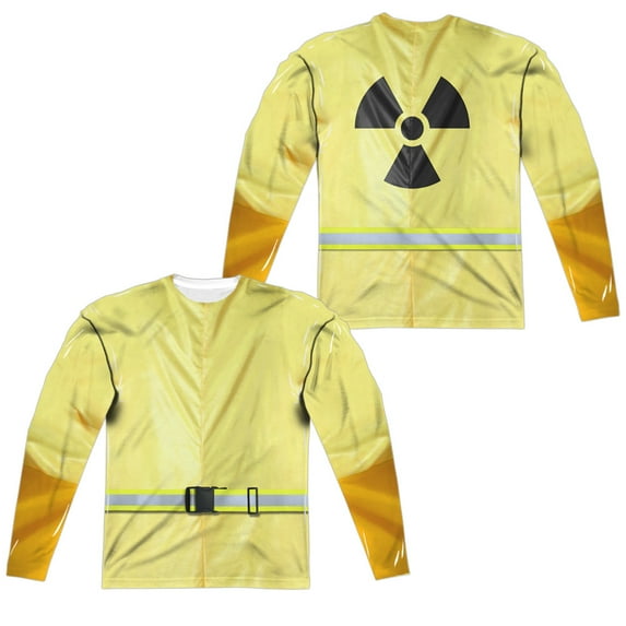Hazmat Suit (Front - Back Print) - Regular Fit Long Sleeve Shirt - X-Large