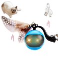 thumbnail image 4 of Pelota de juguete inteligente para gatos, juguete eléctrico interactivo para gatos y perros x шυ C8M7, 4 of 6