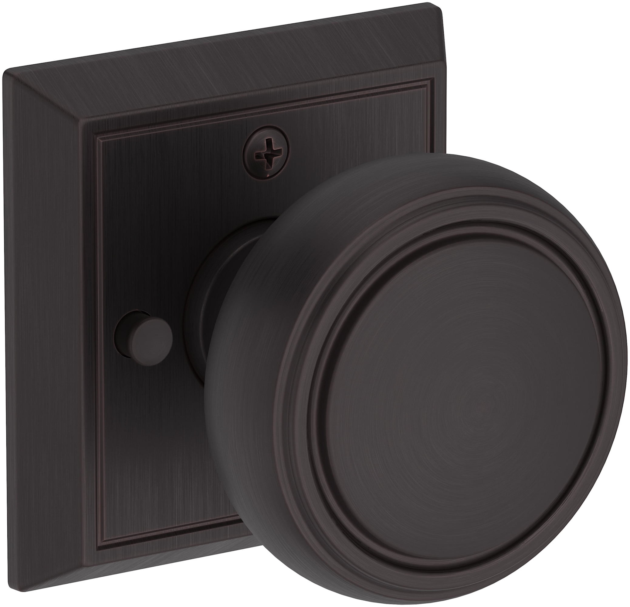 Baldwin PVBRECHR112 Bremerton Privacy Door Knob Set - Bronze