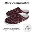 thumbnail image 6 of Fotbe Beautiful Purple Butterflies Pattern Women's Fuzzy Curly Fur Memory Foam Loafer Slippers Indoor Outdoor Slippers Winter Home Shoes-39/40, 6 of 7