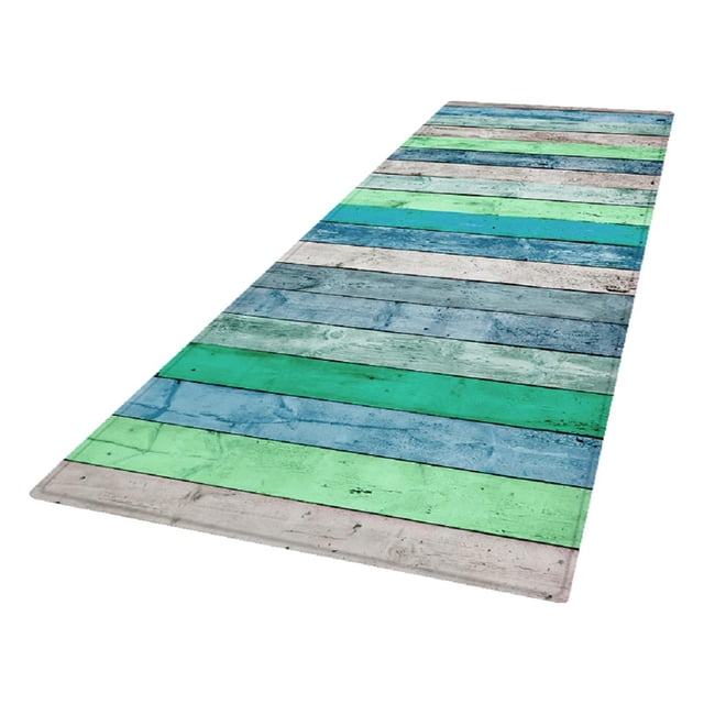 Tapis de Couloir Rustique (60x180cm) Bleu (60x180cm)