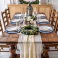 thumbnail image 6 of Dark Blue Retro Greek Key Round Placemats Set of 6 for Dinning Tables,Heat-proof Braided Table Mats 13 Inch,Geometric Greece Ancient Rustic Washable Place Mat for Kitchen Restaurant Party Table Decor, 6 of 9