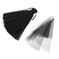 OUNONA Doll Wedding Dress With Black Tulle Skirt Costume For Set