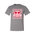 thumbnail image 2 of Wild Bobby Cute Trippy Peace Heart Valentine's Day Peace Hipster Vibes Men Tee, 2 of 6