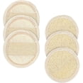 thumbnail image 5 of Loofah Sponge Face Pads Scrubber, 6 PCS Exfoliating Facial Loofah Luffa Cleansing Sponge Scrub Pad Makeup Remover Brush for Men and Women Manual Bath Shower Glove Pad Body Scrubber, 5 of 5