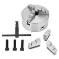 thumbnail image 2 of Portabrocas de torno de metal, SANOU K11-130 Portabrocas de torno autocentrante de 3 mordazas Pieza de torno de portabrocas construida para el futuro, 2 of 8