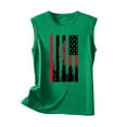 thumbnail image 4 of Independence Day Tank Tops for Women， Summer Womens 4Th of July Sleeveless Shirts American Flag Printed Camisole Retro Patriotic T-Shirts Workout Going Out Tunics Outfits, 4 of 4